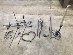 STUDENT ACHIEVEMENTS ON THEIR BLACKSMITHING COURSE